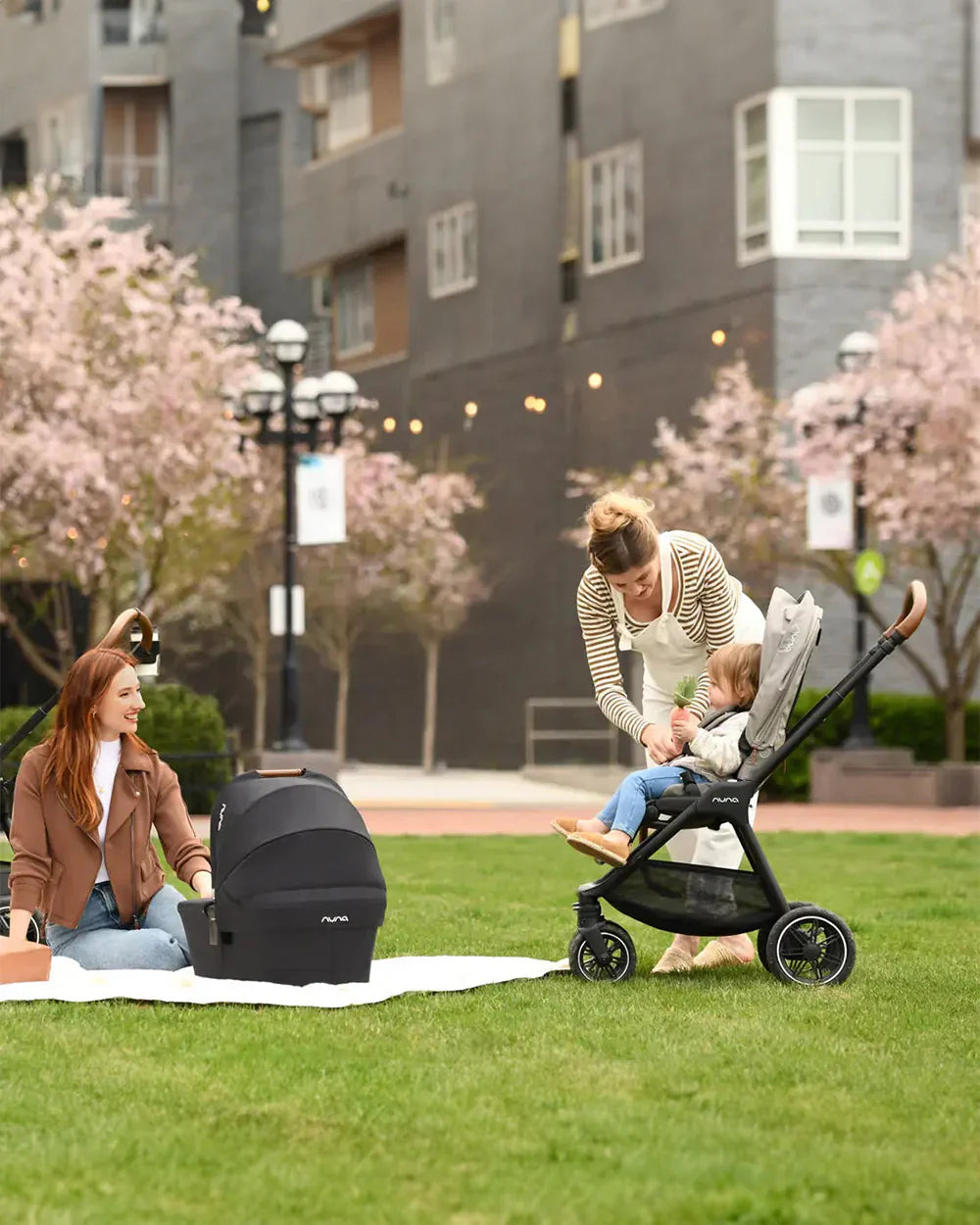 Nuna TRIV Next Stroller- Rain Cover & Post Adaptors-Reversible Seat-One Hand Fold-Pram for 0 to 4Y (Upto 22Kg)-Cedar