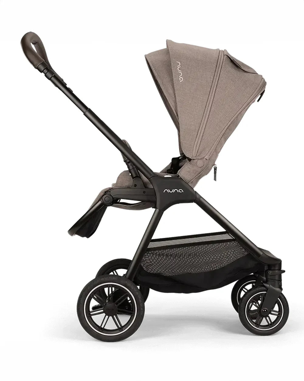 Nuna TRIV Next Stroller- Rain Cover & Post Adaptors-Reversible Seat-One Hand Fold-Pram for 0 to 4Y (Upto 22Kg)-Cedar