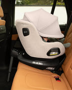 Nuna PRUU Aire Baby Car Seat-Convertible (Forward & Rear Facing)-360 Degrees Rotation-With Retractabe Sun Canopy-Moisture Absorbing Airy Mesh-5 Positions Recline In Both Mode-For 0 to 4Y (Upto 19 Kg)-Cedar