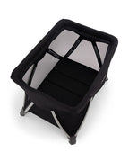 Nuna SENA Aire Travel Cot & Playard-With Triple-Layered Mesh Mattress-360 Degree Airflow-One Hand Fold-Light Weight & Portable-Includes Travel Bag-0 to 3Y-Caviar