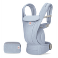 Ergobaby Omni Deluxe Baby Carrier - Lightweight Newborn to Toddler Carrier with Breathable Soft Mesh, Enhanced Lumbar Support, Adjustable Waistbelt & Cross Straps, Privacy Hood, 4 Carry Positions, 6 Storage Pockets, 3-20Kgs, Birth - 4 Years, Serene Blue