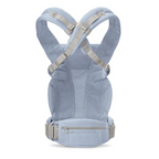 Ergobaby Omni Deluxe Baby Carrier - Lightweight Newborn to Toddler Carrier with Breathable Soft Mesh, Enhanced Lumbar Support, Adjustable Waistbelt & Cross Straps, Privacy Hood, 4 Carry Positions, 6 Storage Pockets, 3-20Kgs, Birth - 4 Years, Serene Blue