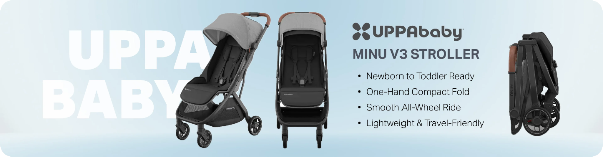 UPPAbaby Minu V3 Stroller - Dillan - Stone Blue