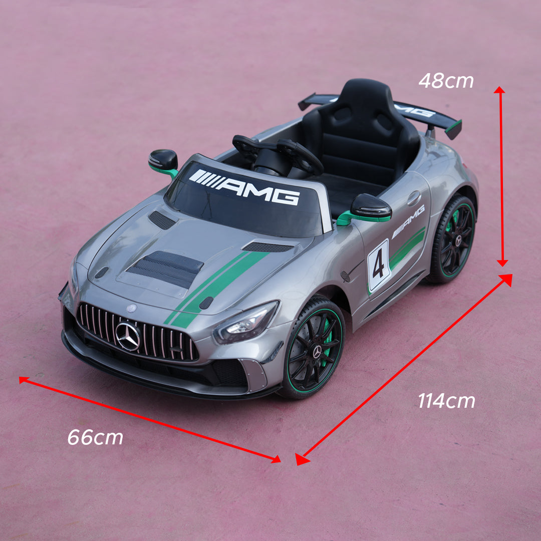 MERCEDES-AMG GT4 (Silver) Ride on Car