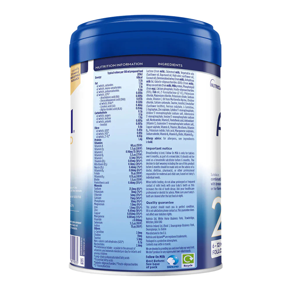 Aptamil Advanced Follow On Milk Formula Stage 2, 6-12 Months 800g