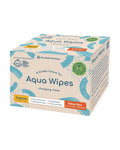 Aqua Wipes Baby Wipes 12 X 64 Wipe Packs 100% Biodegradable, Plastic Free Wipes, 99.6% Purified Water, Newborn Wipes, Vegan, Paraben and Perfume Free, NHS Approved