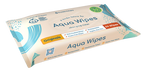 Aqua Wipes Baby Wipes 64 Wipe Packs 100% Biodegradable, Plastic Free Wipes, 99.6% Purified Water, Newborn Wipes, Vegan, Paraben and Perfume Free, NHS Approved