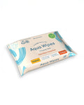 Aqua Wipes Originals (Travel Size) Baby Wipes - Biodegradable Wipes - 99.6% Purified Water Paediatrician Tested – Plastic Free Wipes with Organic Aloe Vera Extract - 4 Packs, 12 Wipes per Pack