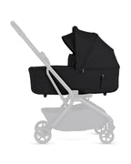 Silver Cross Nia-World's First & Only Cabin Approved Carry Cot (When Attached To Stroller)-Folds With the Stroller-No Adapters Required-Extendable & UPF 50+ Canopy-For 0 to 6M (Upto 9 kg)-Onyx