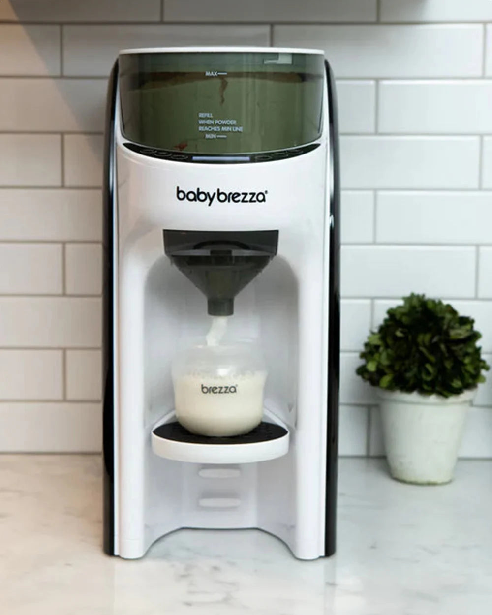 Baby Brezza Formula Pro Advanced Formula Dispenser-Instant Warm Formula with 3 Temperature Settings-Adjustable Serving Size(60-300 ml)-Accurate Mixing-Airtight Formula Storage-Removable and Dishwasher Safe Water Tank