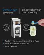 Baby Brezza Formula Pro Advanced Formula Dispenser-Instant Warm Formula with 3 Temperature Settings-Adjustable Serving Size(60-300 ml)-Accurate Mixing-Airtight Formula Storage-Removable and Dishwasher Safe Water Tank