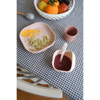 Beaba Silicone 4 Piece Baby Meal Set – Suction Plate, Suction Bowl, Anti-Slip Cup & 2nd Stage Spoon, Non-Slip, Unbreakable, Ergonomic Design, Easy to Clean, BPA-Free Baby Feeding Set for Mess-Free Mealtime Essentials, 4M+ - Cotton candy
