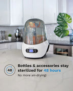 Baby Brezza One Step Baby Bottle Sterilizer & Dryer - Large Capacity - 4-in-1 Functionality + 3 Drying Cycles with Auto Shut-Off