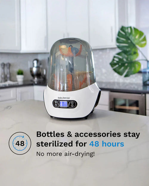 Baby Brezza One Step Baby Bottle Sterilizer & Dryer - Large Capacity - 4-in-1 Functionality + 3 Drying Cycles with Auto Shut-Off