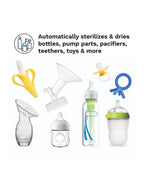 Baby Brezza One Step Baby Bottle Sterilizer & Dryer - Large Capacity - 4-in-1 Functionality + 3 Drying Cycles with Auto Shut-Off