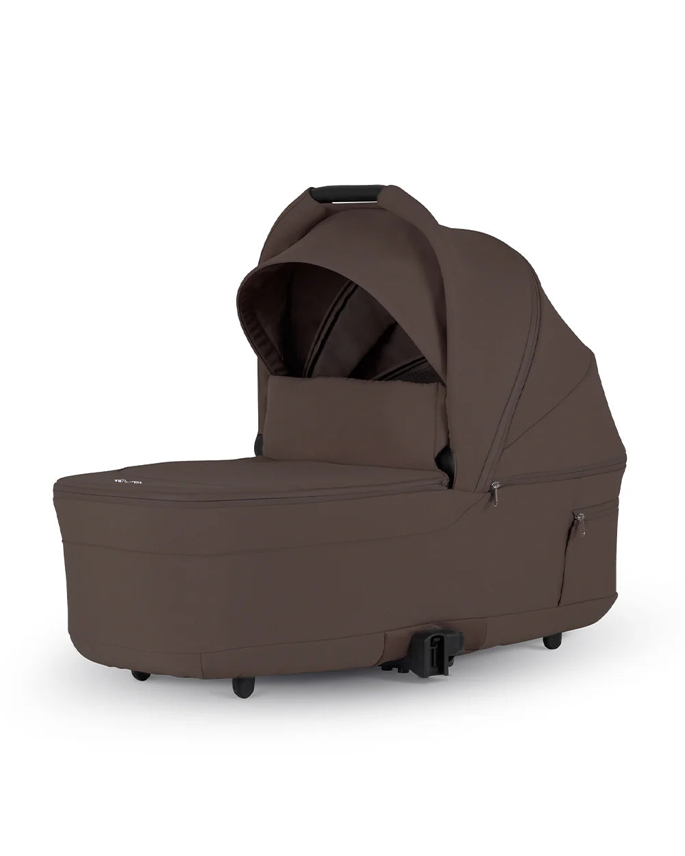 Silver Cross Nia-World's First & Only Cabin Approved Carry Cot (When Attached To Stroller)-Folds With the Stroller-No Adapters Required-Extendable & UPF 50+ Canopy-For 0 to 6M (Upto 9 kg)-Chocolate