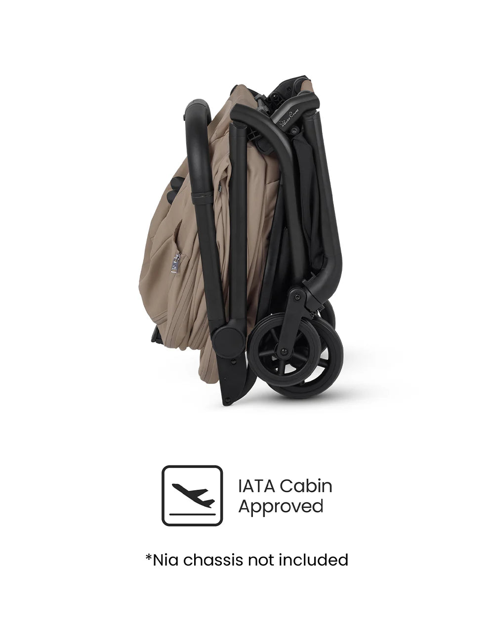 Silver Cross Nia-World's First & Only Cabin Approved Carry Cot (When Attached To Stroller)-Folds With the Stroller-No Adapters Required-Extendable & UPF 50+ Canopy-For 0 to 6M (Upto 9 kg)-Champagne