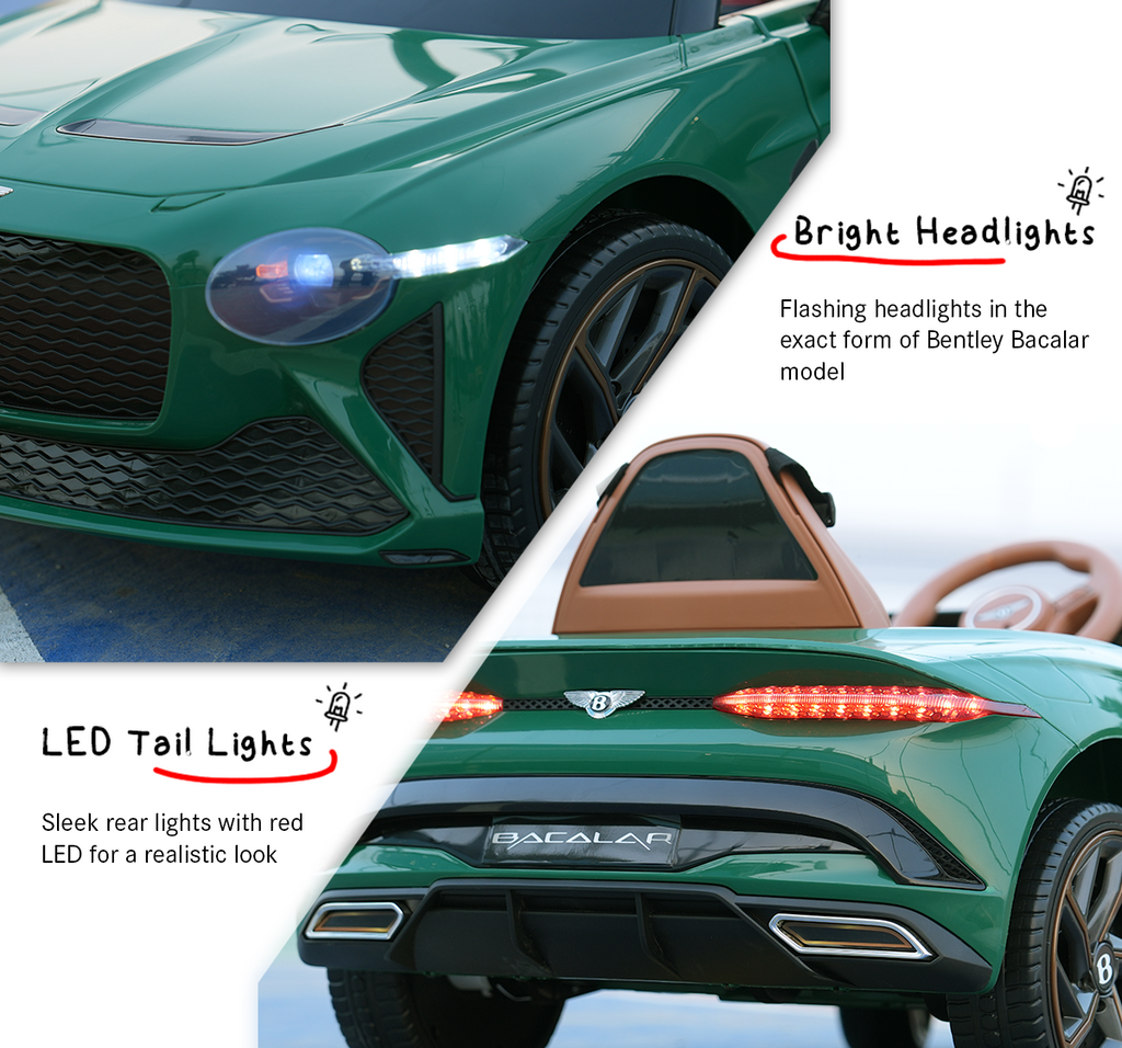 EMotorad Formula Fun BENTLEY BACALAR Kids Ride On CAR - Green