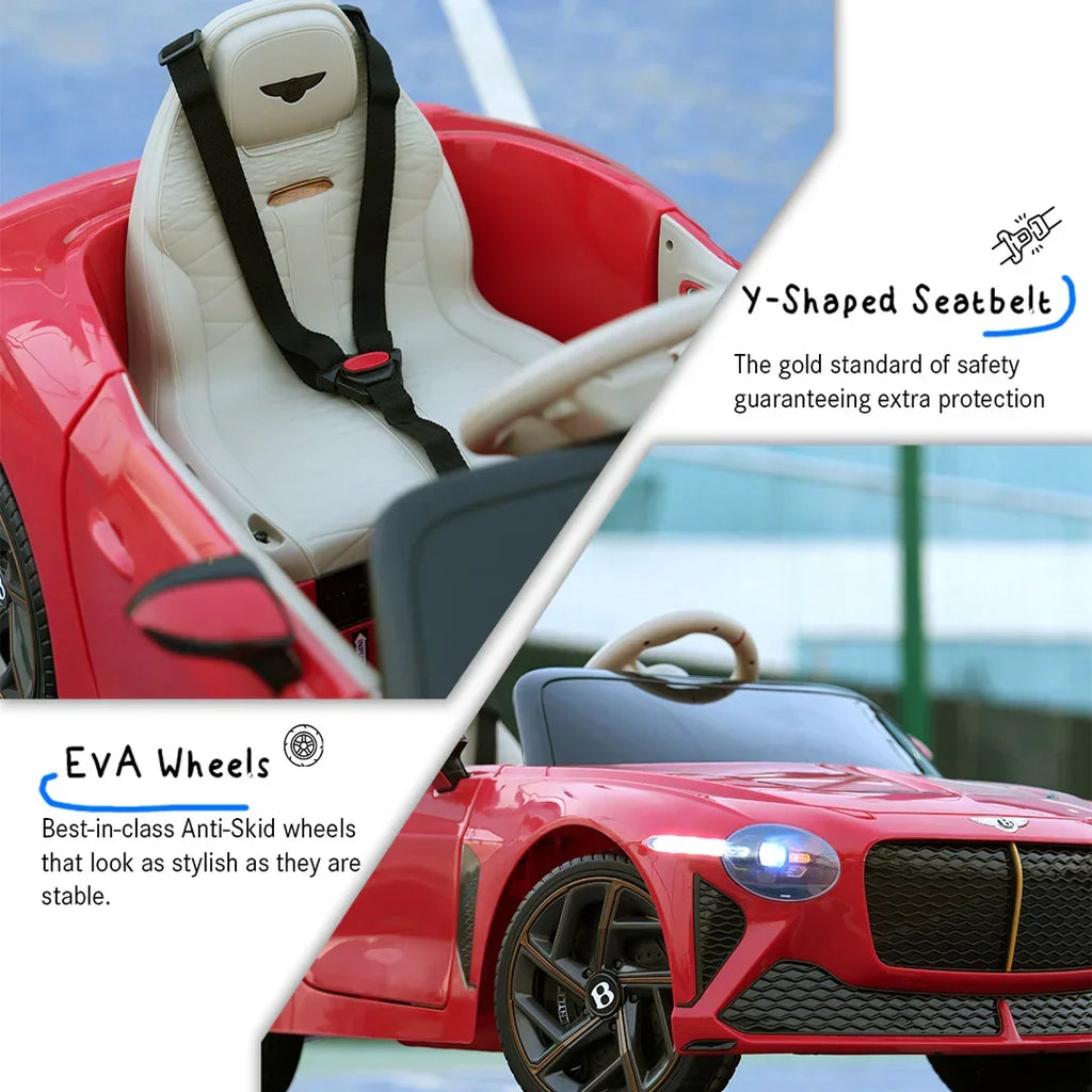 EMotorad Formula Fun BENTLEY BACALAR Kids Ride On CAR Yellow