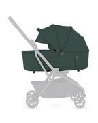 Silver Cross Nia-World's First & Only Cabin Approved Carry Cot (When Attached To Stroller)-Folds With the Stroller-No Adapters Required-Extendable & UPF 50+ Canopy-For 0 to 6M (Upto 9 kg)-Conifer