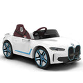 EMotorad Formula Fun BMW i4 Ride-On Car for Kids – Battery Operated with Remote Control White