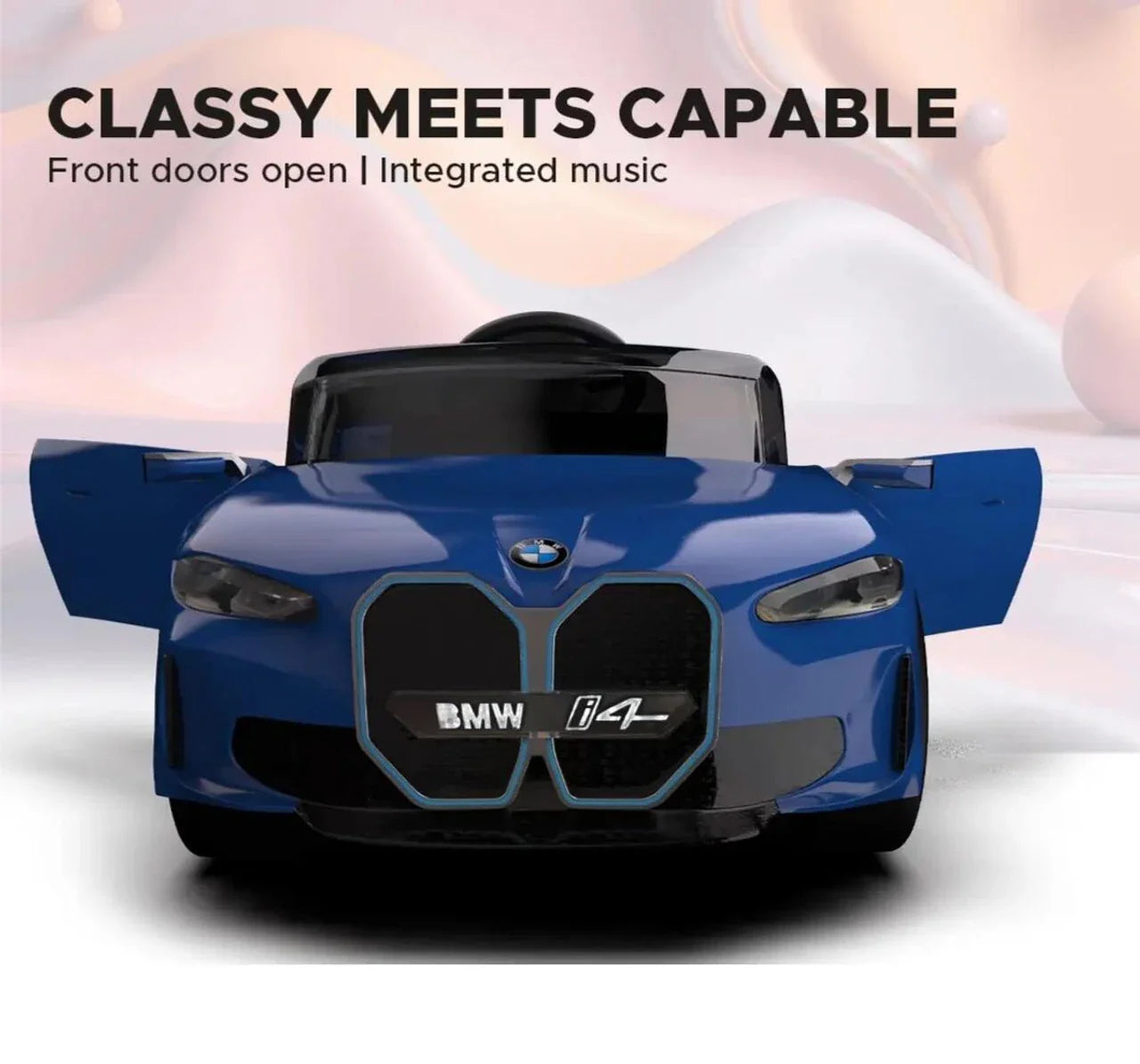 EMotorad Formula Fun BMW i4 Ride-On Car for Kids – Battery Operated with Remote Control Red