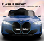 EMotorad Formula Fun BMW i4 Ride-On Car for Kids – Battery Operated with Remote Control Blue
