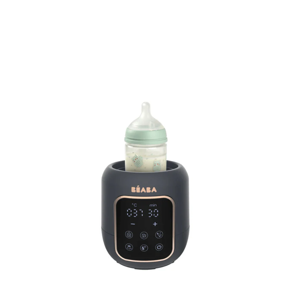 Beaba Multi Milk 5-in-1 Baby Bottle Warmer, Gentle Breast Milk Heating, Fast Steam Mode, Defrost & Baby Food Warmer with LED Display, Touch Screen & Adjustable Timer, Portable, 0m+