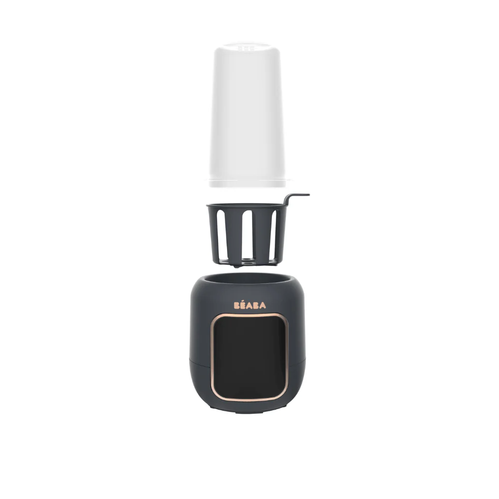 Beaba Multi Milk 5-in-1 Baby Bottle Warmer, Gentle Breast Milk Heating, Fast Steam Mode, Defrost & Baby Food Warmer with LED Display, Touch Screen & Adjustable Timer, Portable, 0m+