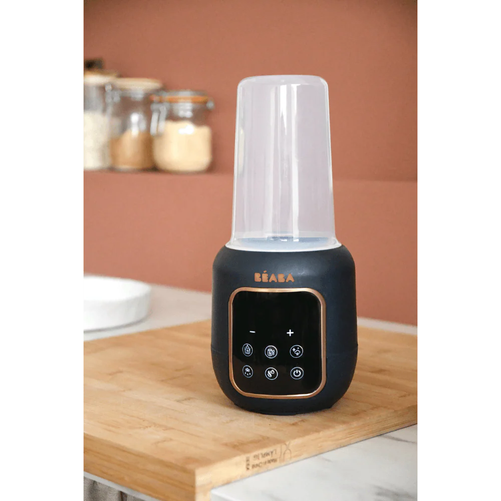 Beaba Multi Milk 5-in-1 Baby Bottle Warmer, Gentle Breast Milk Heating, Fast Steam Mode, Defrost & Baby Food Warmer with LED Display, Touch Screen & Adjustable Timer, Portable, 0m+