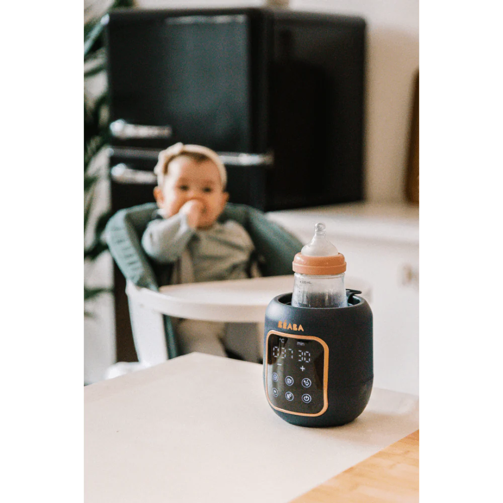Beaba Multi Milk 5-in-1 Baby Bottle Warmer, Gentle Breast Milk Heating, Fast Steam Mode, Defrost & Baby Food Warmer with LED Display, Touch Screen & Adjustable Timer, Portable, 0m+