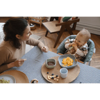 Beaba Silicone 4 Piece Baby Meal Set – Suction Plate, Suction Bowl, Anti-Slip Cup & 2nd Stage Spoon, Non-Slip, Unbreakable, Ergonomic Design, Easy to Clean, BPA-Free Baby Feeding Set for Mess-Free Mealtime Essentials, 4M+ - Pebble