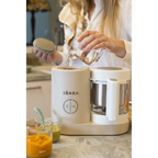 Beaba Babycook Neo - 6 In 1 Baby Food Maker, Blender, Steamer, Cooker & Sterilizer, Auto Shut-off Portable Baby Food Processor, Puree Maker and Warmer 0m+ : Clay
