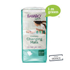 Bambo Nature Premium Baby Disposable Changing Mats, Ultra Soft For Comfort, Ultra Absorbent, Bed Wetting Leakage Protection, Skin Friendly, Dermatologically Approved, Absorbs Up to 1300ml, 60x60cm, Pack of 10