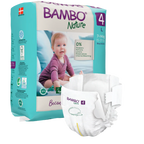 Bambo Nature Premium Baby Tape Diapers for Babies, Large Size (7-14 Kgs), Super Absorbent, Breathable, Extra Soft, Dermatologically Tested, Hypoallergenic Infant Nappies With Wetness Indicator