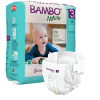 Bambo Nature Premium Baby Tape Diapers for Babies, Medium Size (4-8 Kgs), Super Absorbent, Breathable, Extra Soft, Dermatologically Tested, Hypoallergenic Infant Nappies With Wetness Indicator
