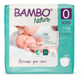 Bambo Nature Premium Baby Tape Diapers for Premature Babies, XXS Size (1-3 Kgs) - Super Absorbent, Breathable, Extra Soft, Dermatologically Tested, Hypoallergenic Nappies With Wetness Indicator, 24 Count
