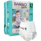 Bambo Nature Premium Baby Pants Diapers for Babies, Large Size (7-12 Kgs), Super Absorbent, Breathable, Extra Soft, Dermatologically Tested, Hypoallergenic Infant Nappies With Wetness Indicator