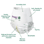 Bambo Nature Premium Baby Pants Diapers for Babies, Large Size (7-12 Kgs), Super Absorbent, Breathable, Extra Soft, Dermatologically Tested, Hypoallergenic Infant Nappies With Wetness Indicator