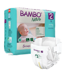 Bambo Nature Premium Baby Tape Diapers for New Born Baby, S Size (3-6 Kgs) - Super Absorbent, Breathable, Extra Soft, Dermatologically Tested, Hypoallergenic Nappies With A Wetness Indicator, 30 Count
