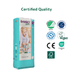 Bambo Nature Premium Baby Tape Diapers for Babies, XL Size (12-18 Kgs), Super Absorbent, Breathable, Extra Soft, Dermatologically Tested, Hypoallergenic Infant Nappies With Wetness Indicator 44counts