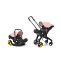 Doona+ Baby Car Seat & Travel Stroller - Convertible Infant Car Seat, Carry Cot and Pram with 5 Point Safety Harness, Ergonomic Pushchair and Travel System (ISOFIX Base Sold Separately)- Blush Pink