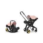 Doona+ Baby Car Seat & Travel Stroller - Convertible Infant Car Seat, Carry Cot and Pram with 5 Point Safety Harness, Ergonomic Pushchair and Travel System (ISOFIX Base Sold Separately)- Blush Pink