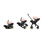 Doona+ Baby Car Seat & Travel Stroller - Convertible Infant Car Seat, Carry Cot and Pram with 5 Point Safety Harness, Ergonomic Pushchair and Travel System (ISOFIX Base Sold Separately)- Blush Pink