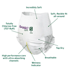 Bambo Nature Premium Baby Pants Diapers for Babies, XL Size (11-17 Kgs), Super Absorbent, Breathable, Extra Soft, Dermatologically Tested, Hypoallergenic Infant Nappies With Wetness Indicator