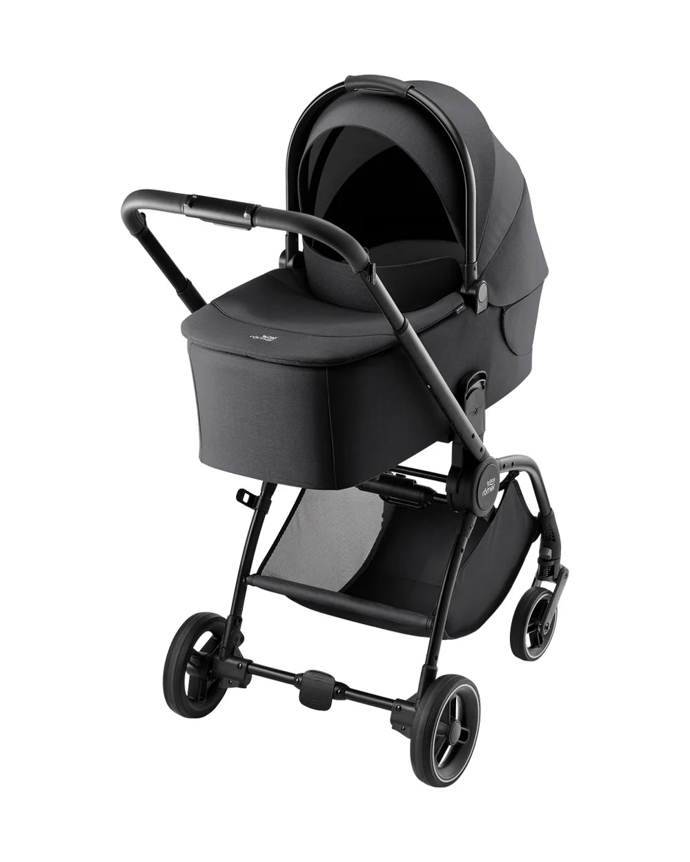 Britax Rio Lightweight Stroller-Height Adjustable Parent Handle Bar-Reversible & Flat Reclining Seat-One Hand Fold-Includes Cup Holder-For 0 to 4Y (Upto 22Kg)-Carbon Black