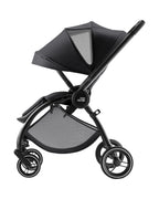 Britax Rio Lightweight Stroller-Height Adjustable Parent Handle Bar-Reversible & Flat Reclining Seat-One Hand Fold-Includes Cup Holder-For 0 to 4Y (Upto 22Kg)-Carbon Black