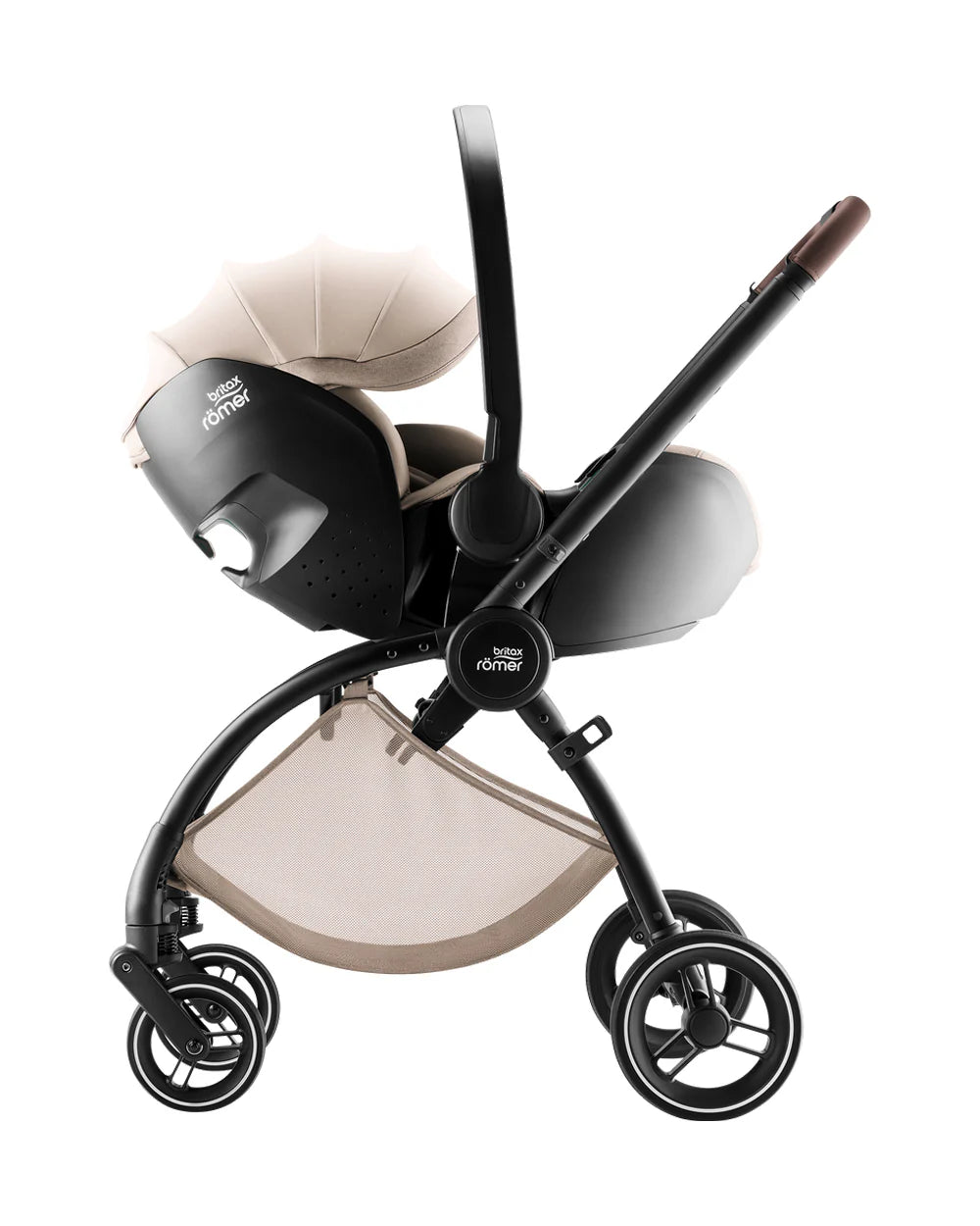 Britax Rio Lightweight Stroller-Height Adjustable Parent Handle Bar-Reversible & Flat Reclining Seat-One Hand Fold-Includes Cup Holder-For 0 to 4Y (Upto 22Kg)-Teak