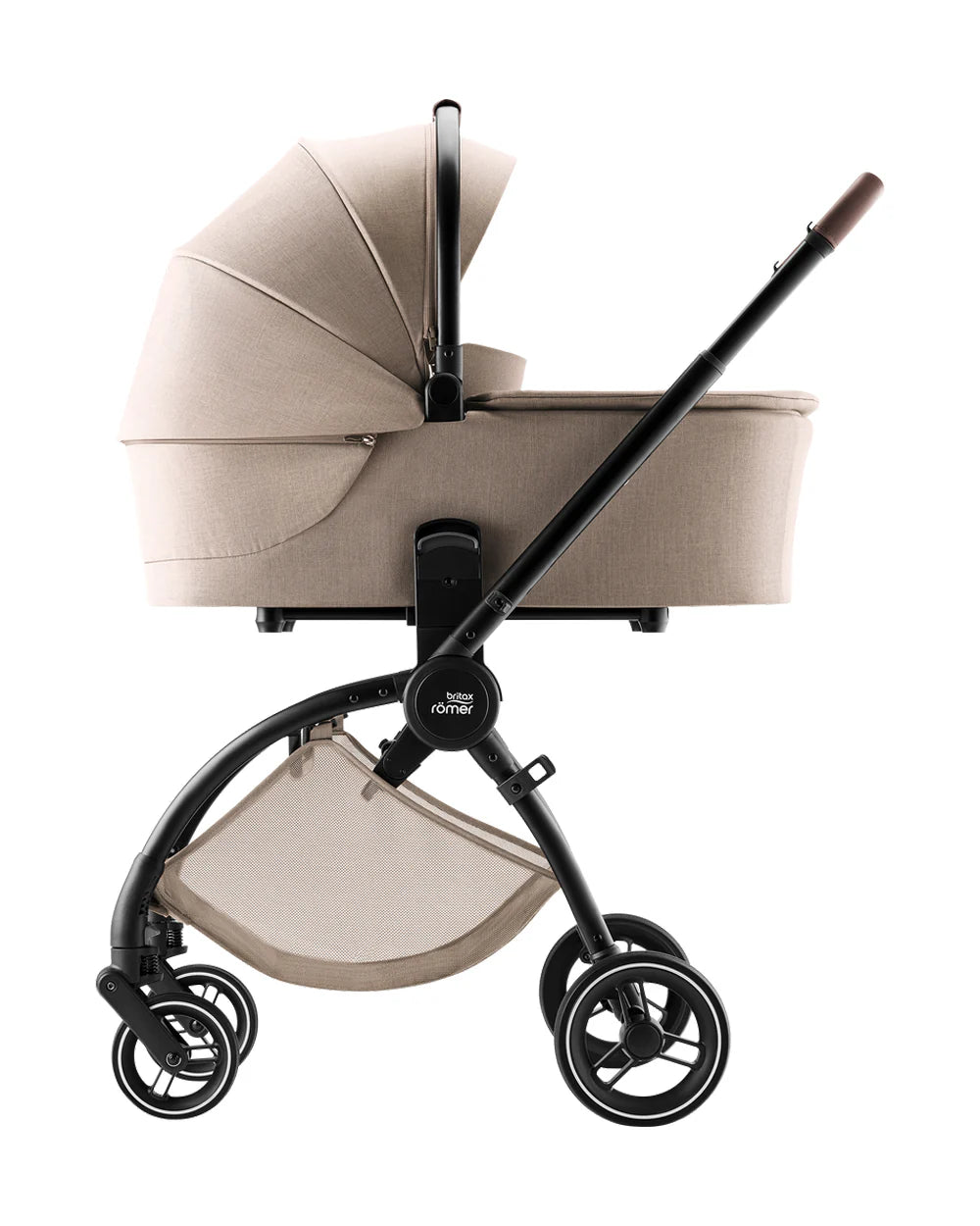 Britax Rio Lightweight Stroller-Height Adjustable Parent Handle Bar-Reversible & Flat Reclining Seat-One Hand Fold-Includes Cup Holder-For 0 to 4Y (Upto 22Kg)-Teak