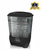 Baby Brezza Advanced Bottle Sterilizer & Dryer-Electric Steam-LCD Control Panel-8 Bottles Capacity-Black